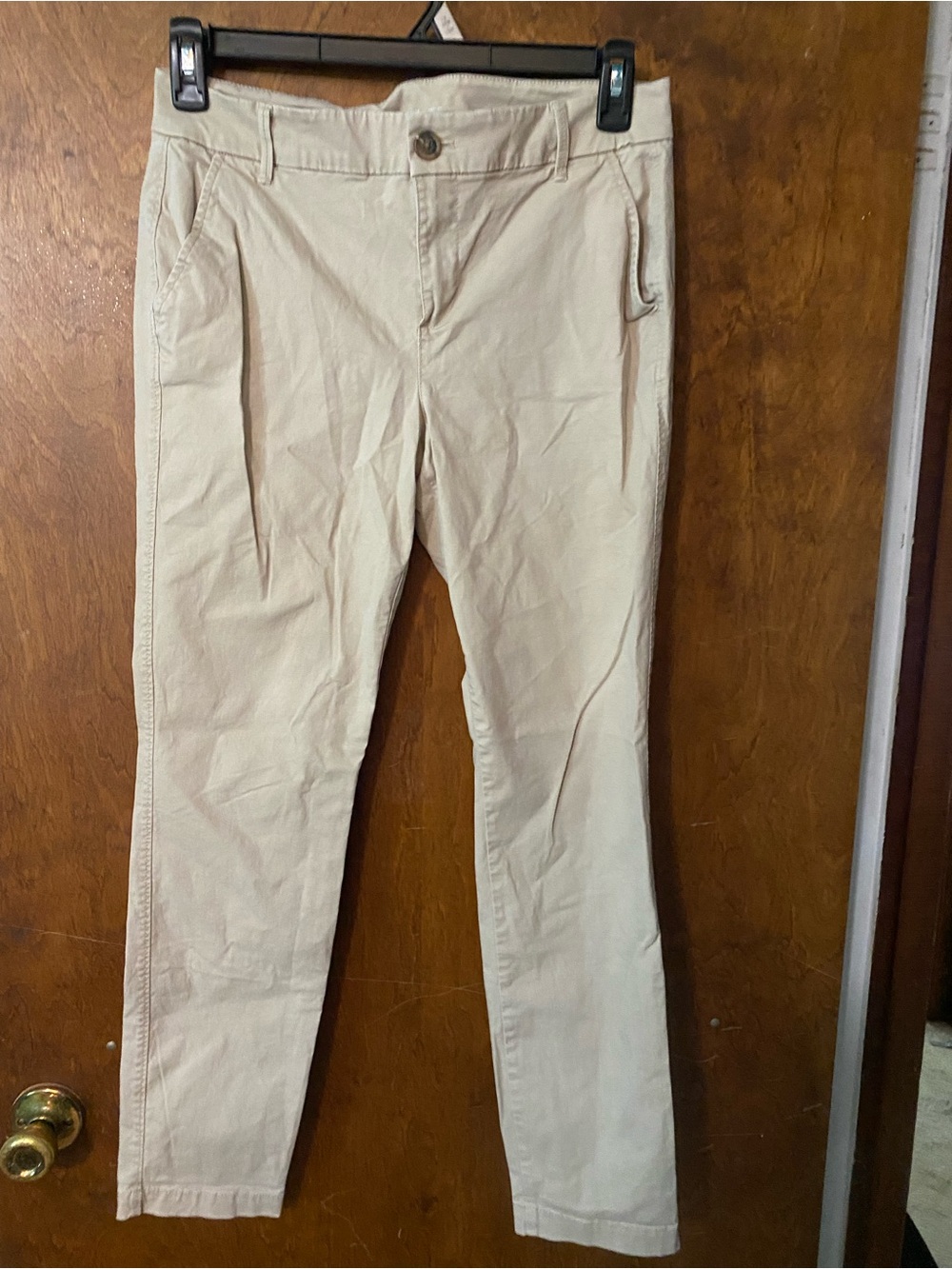 Size 8 women’s khaki old navy skin pants